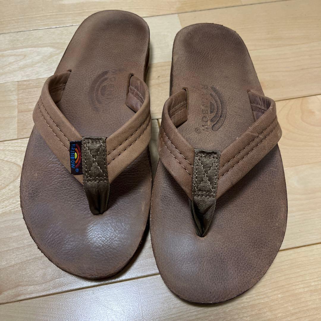 レインボーサンダル　ラグジュアリーレザー　ダブルレイヤー