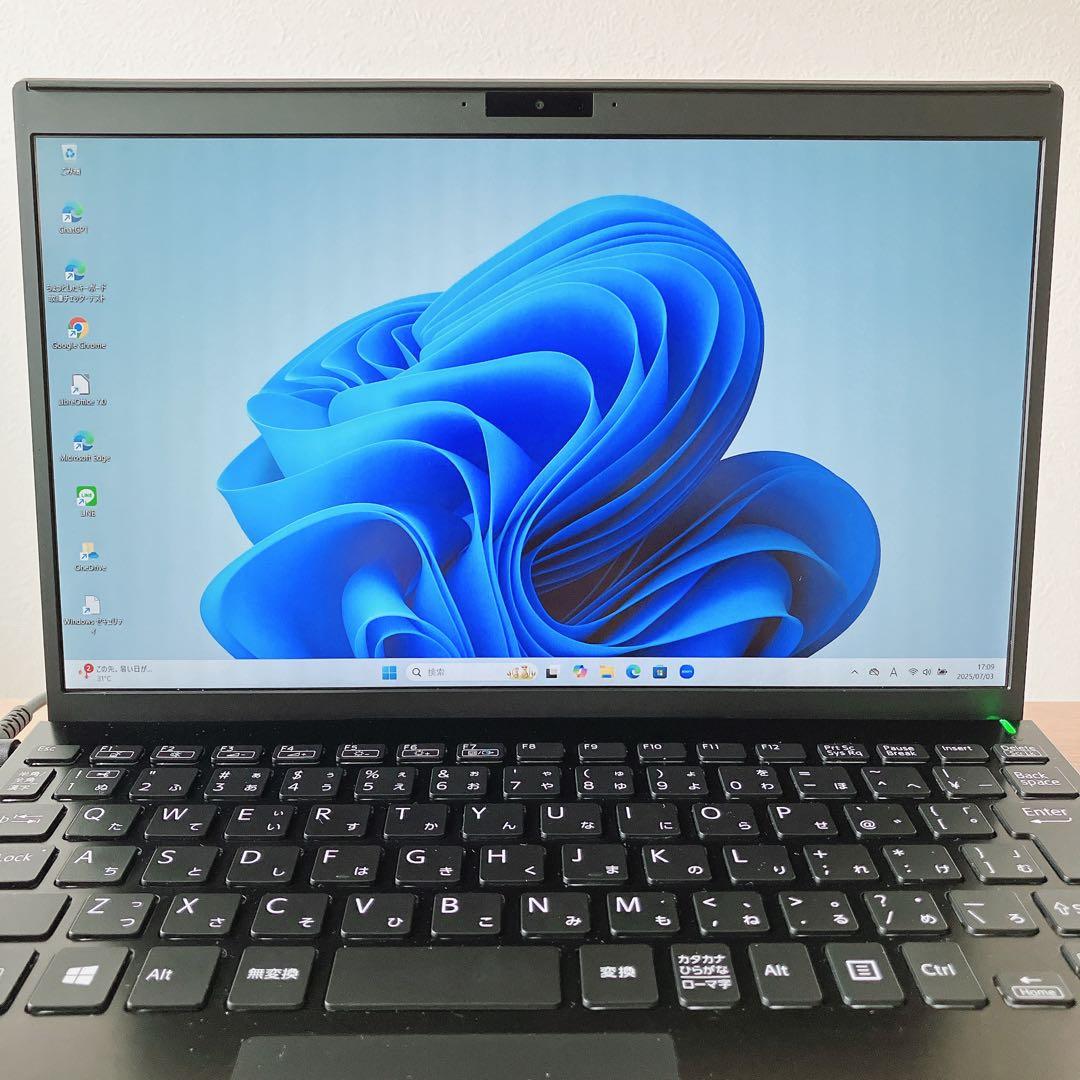 VAIO/バッテリー良好/16GB/Win11/Corei7/ノートパソコン