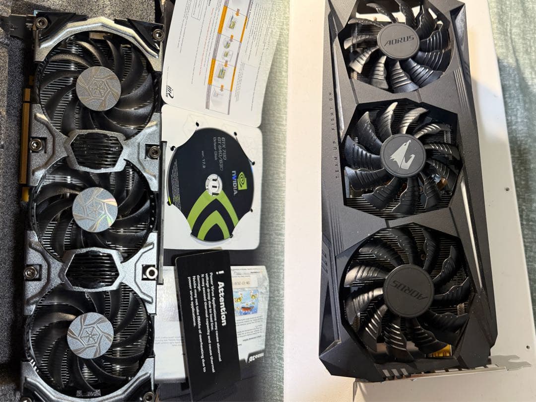 AORUS RX 5700XT 8GB + gtx 780 (ジャンク)