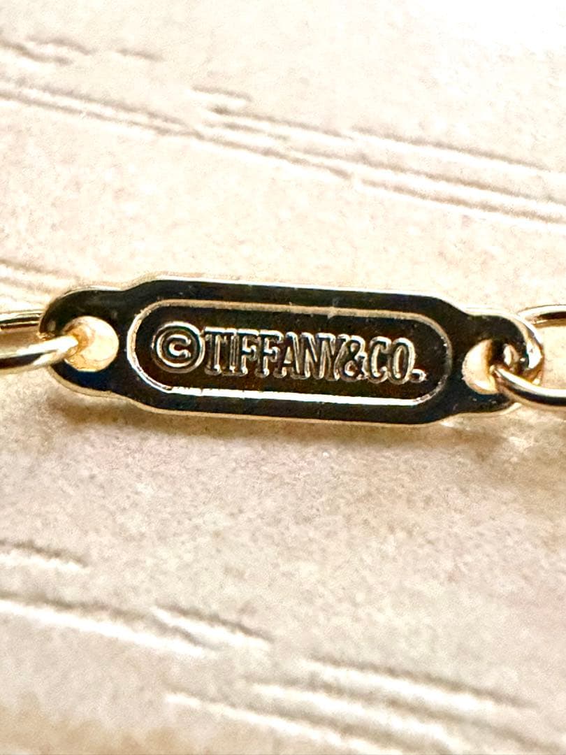 【超美品】Tiffany&Co. ティファニー　ネックレス Tスマイル スモール