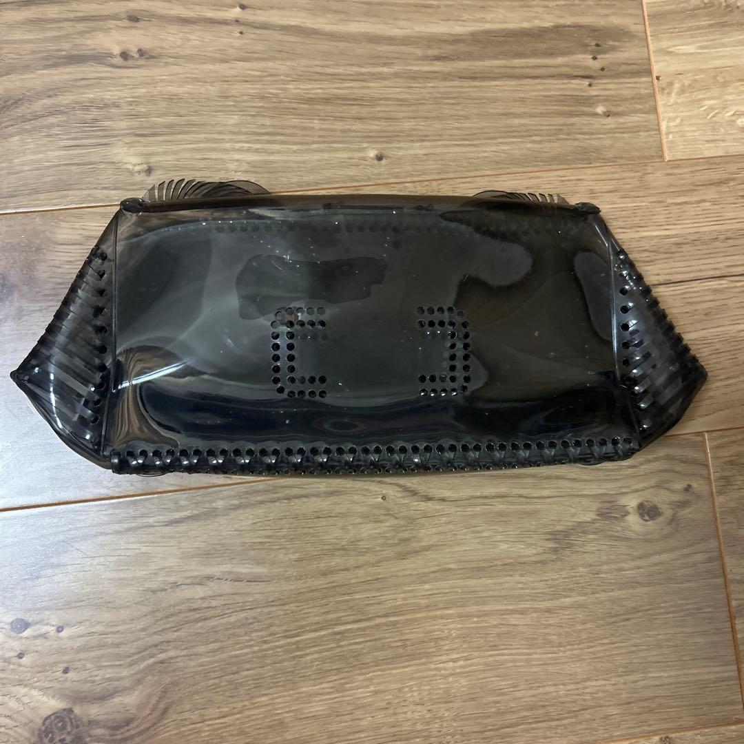 mame kurogochi クリアブラック パーティーバッグ