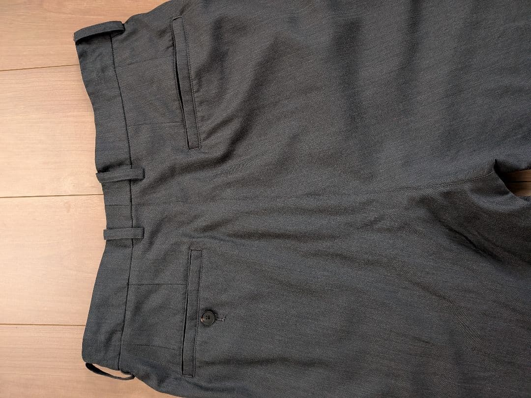 パンツ Cornier Super130'sWORSTEDWOOL WIDE PANTS