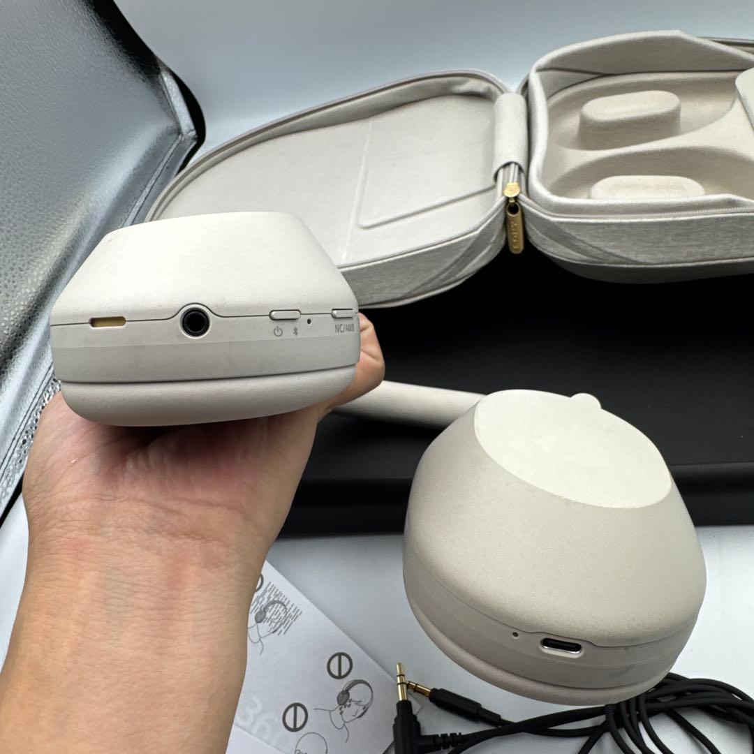 SONY ワイヤレスヘッドホン グレー ケース付き