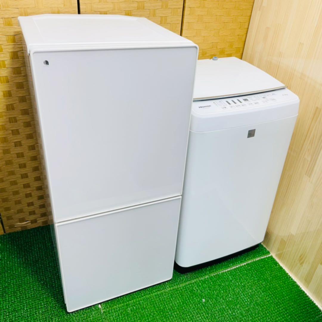【美品】ユーイング✖️ハイセンス　家電セット　お洒落　冷蔵庫　洗濯機
