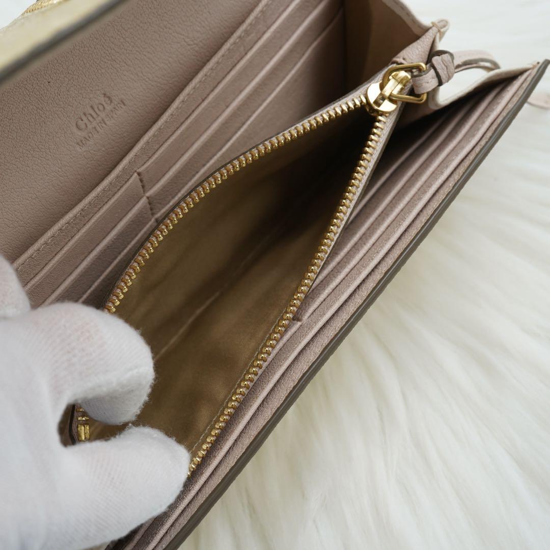 新品未使用品　箱付き　Chloe クロエ　長財布　レザー　ベルト　ゴールド