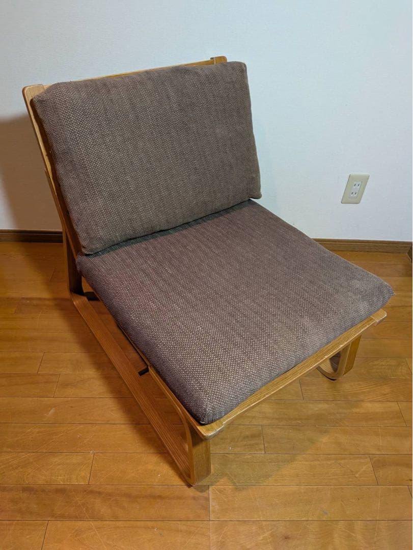 ■送料込■無印リビングでもダイニングでもつかえるソファチェア オーク 椅子ベンチ