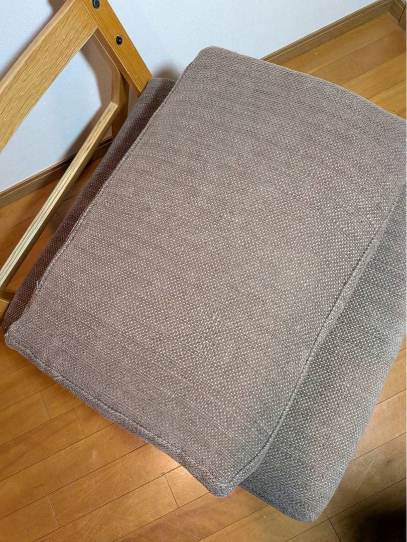 ■送料込■無印リビングでもダイニングでもつかえるソファチェア オーク 椅子ベンチ