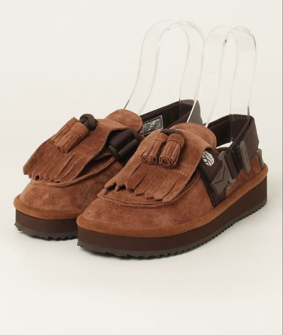 靴 climbing papaSHAKA MOC MULE TASSEL