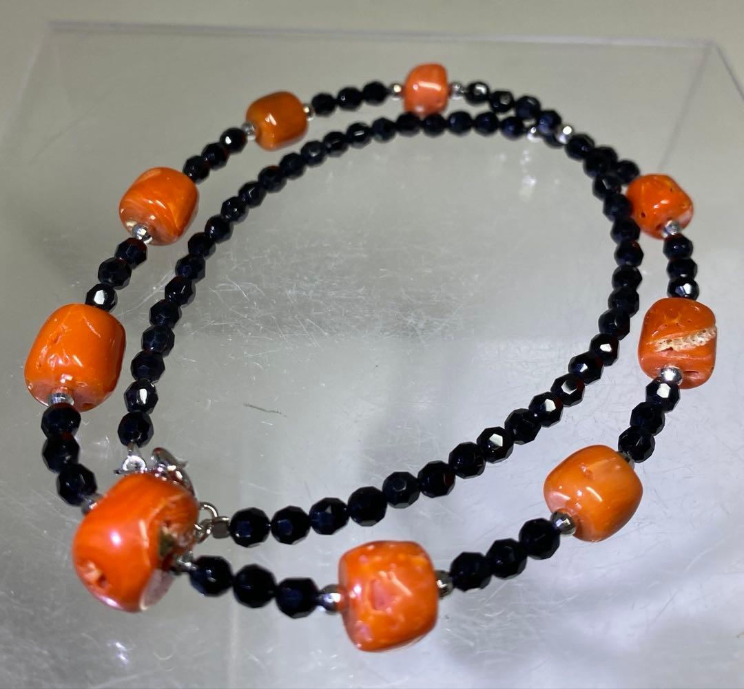 本赤珊瑚　アクセサリー色々84g 東里8-0130☆2F