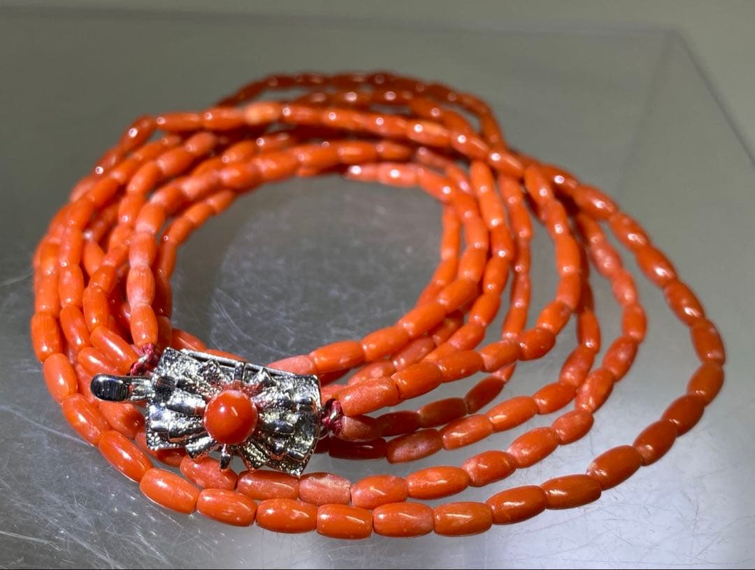 本赤珊瑚　アクセサリー色々84g 東里8-0130☆2F