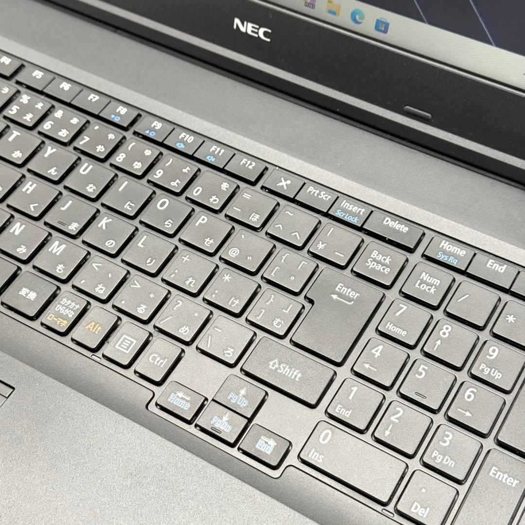 NECノートパソコン i7 16GB 新品SSD512 カメラ DVD テストA