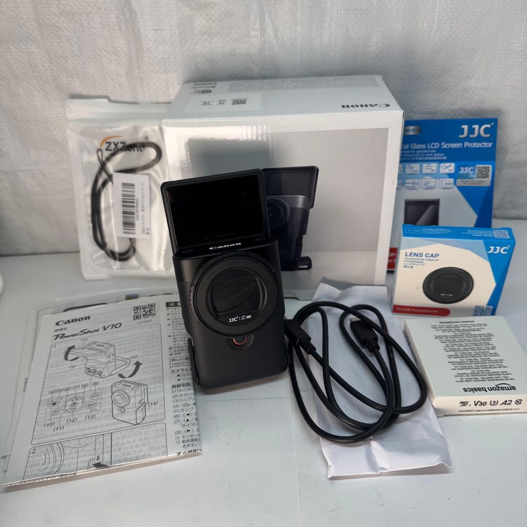447＊Canon PowerShot V10 ブラック 付属品多数 美品 SD