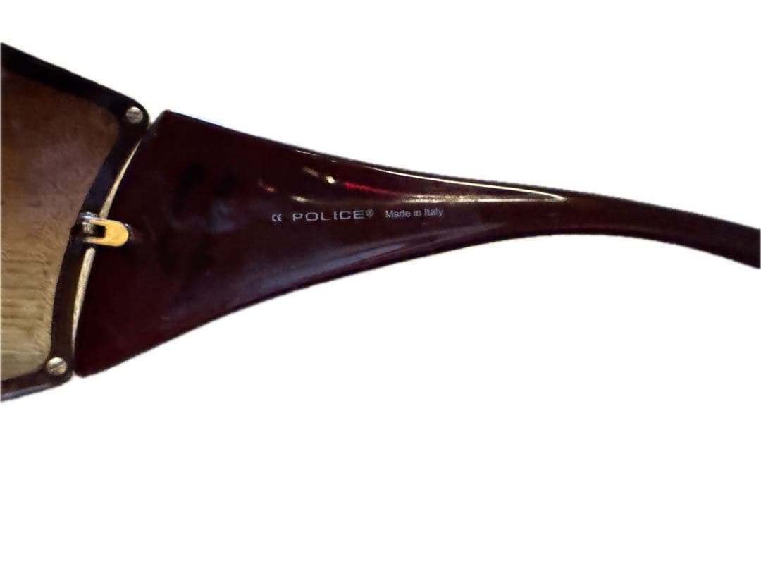 【美品】POLICE ポリス サングラス イタリア製 ケース付 S8297S