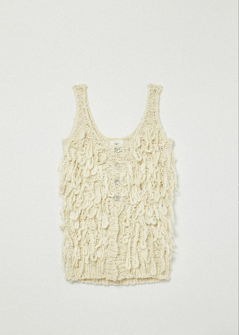 トップス Eaphi FRINGE KNIT VEST