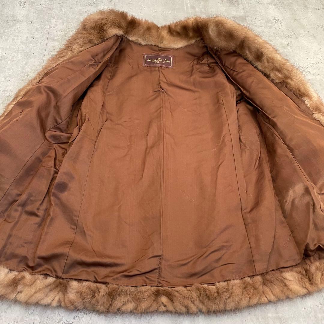 90's vintage ファーコート　ミンク　ブラウン　フェアリーグランジ