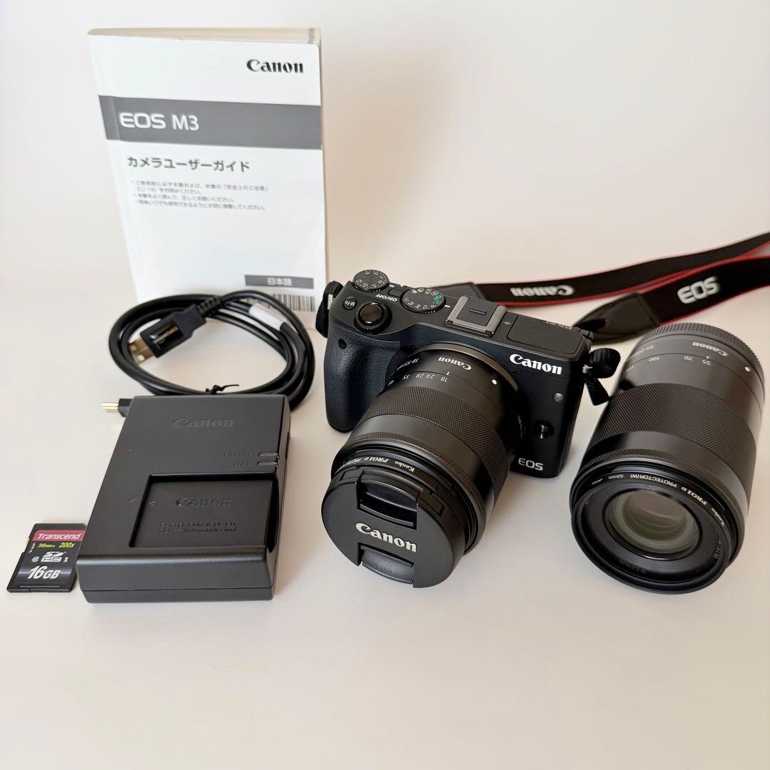 CANON EOS M3 ダブルズームキット ミラーレス一眼
