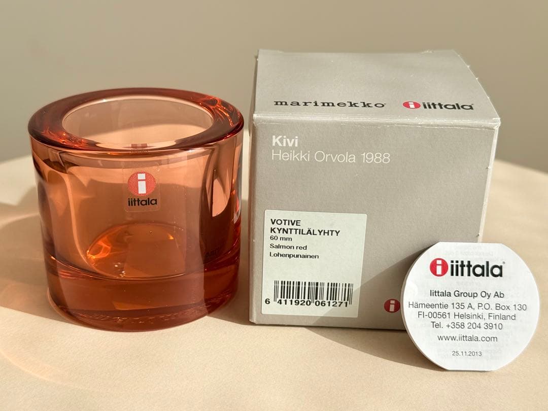 未使用品 Kivi サーモンピンク 60mm キビ イッタラ マリメッコ 1