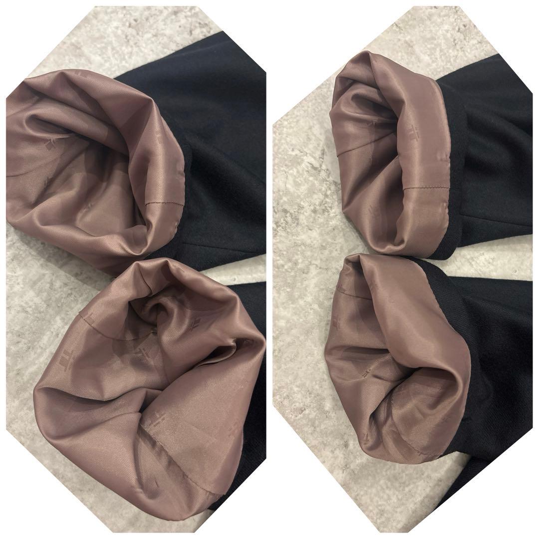 【美品】✨上質イタリア製　黒　ダブルブレストジャケット　金ボタン　M【A5】