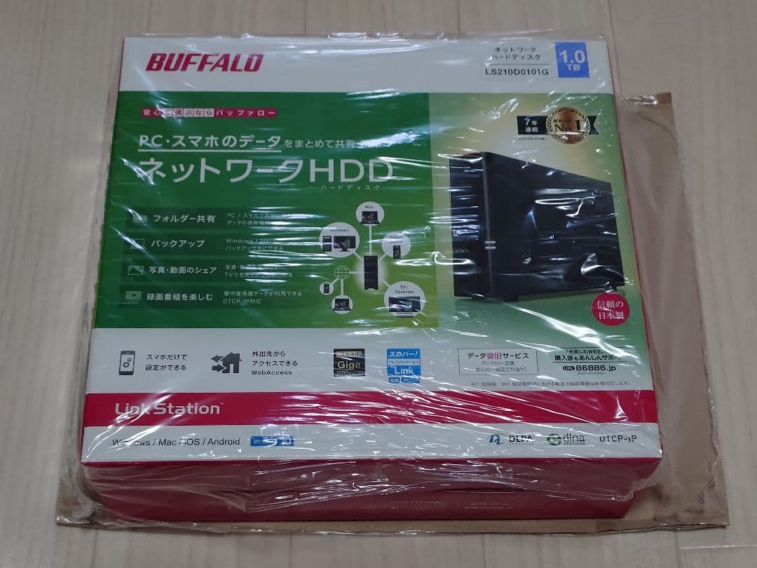 BUFFALO ネットワークHDD 1.0TB LS210D0101G