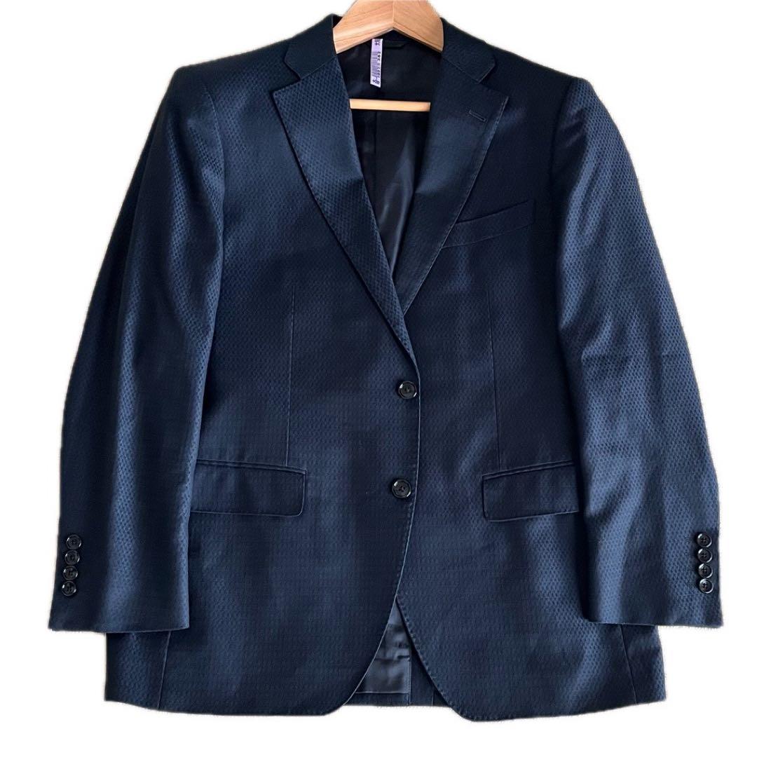 ✨現行✨美品✨ダーバン×REDA シャイニングヘリンボーン スーツ AB5 濃紺