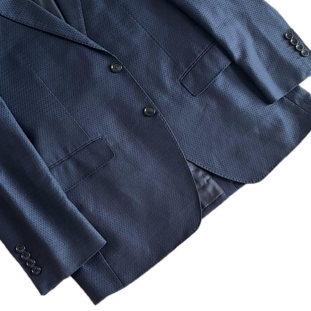 ✨現行✨美品✨ダーバン×REDA シャイニングヘリンボーン スーツ AB5 濃紺