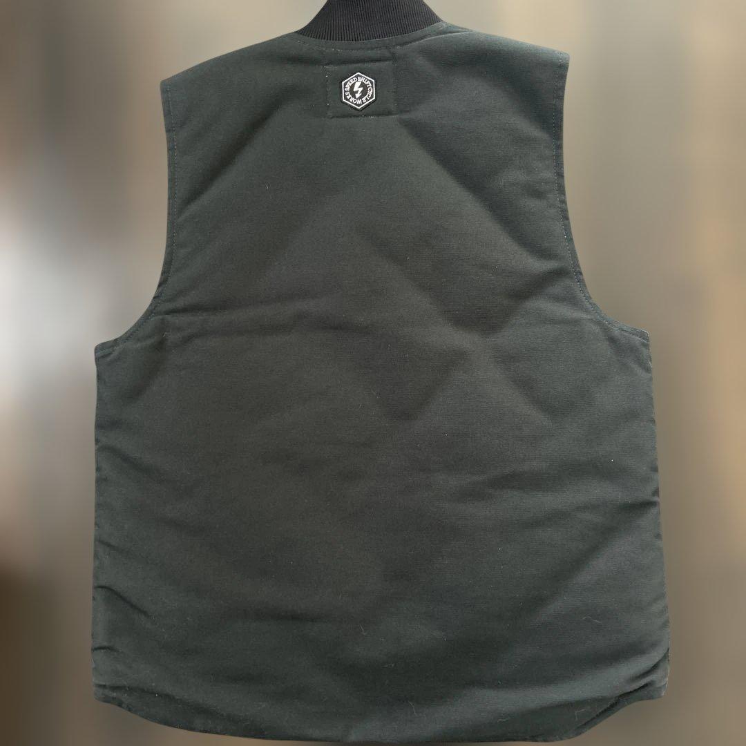 カーハート　ベスト　ブラック　コラボ　限定　ハーレーダビットソン　アイアンクロス