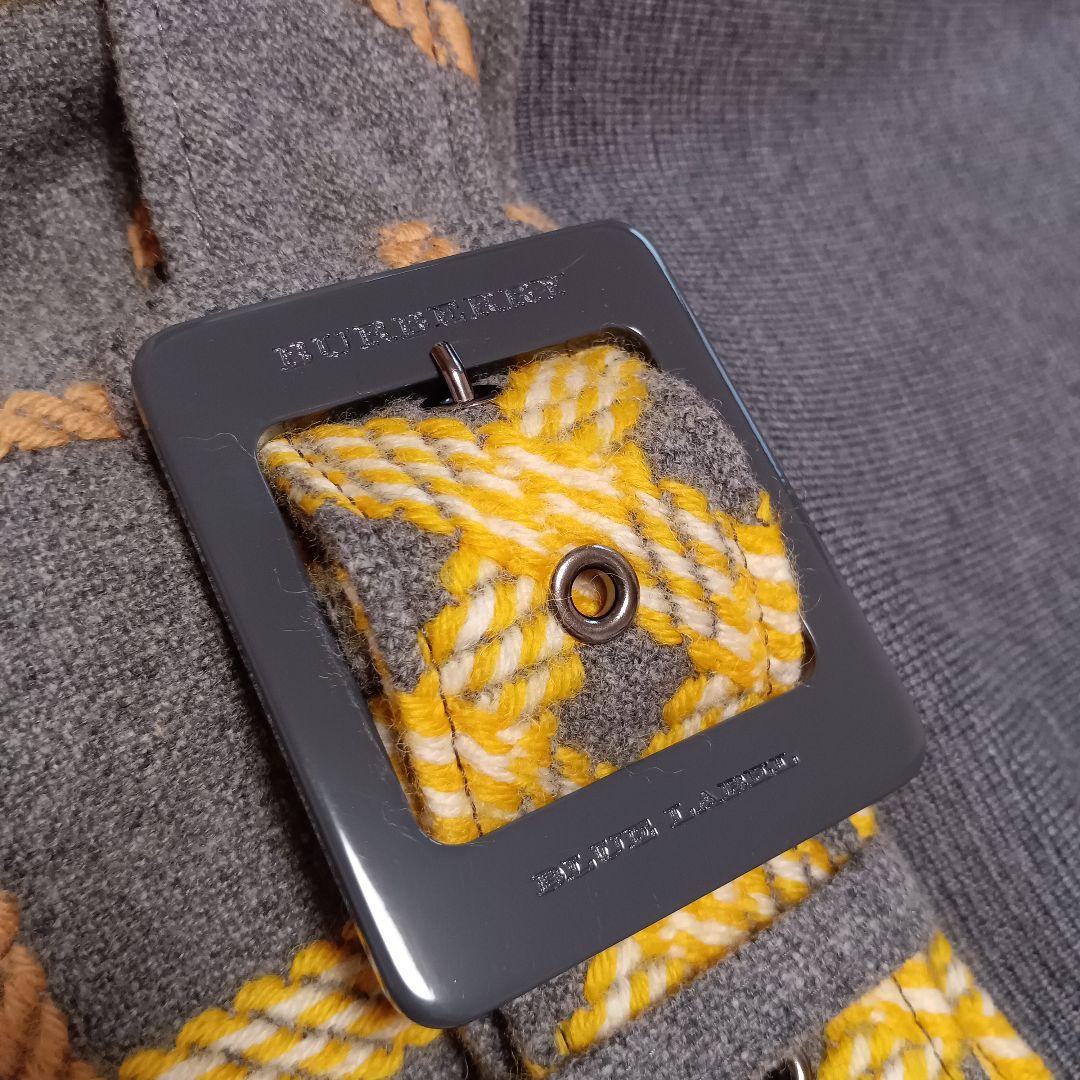 BURBERRY　バーバリーブルーレーベル　ニットワンピース　ドッキング　ベルト