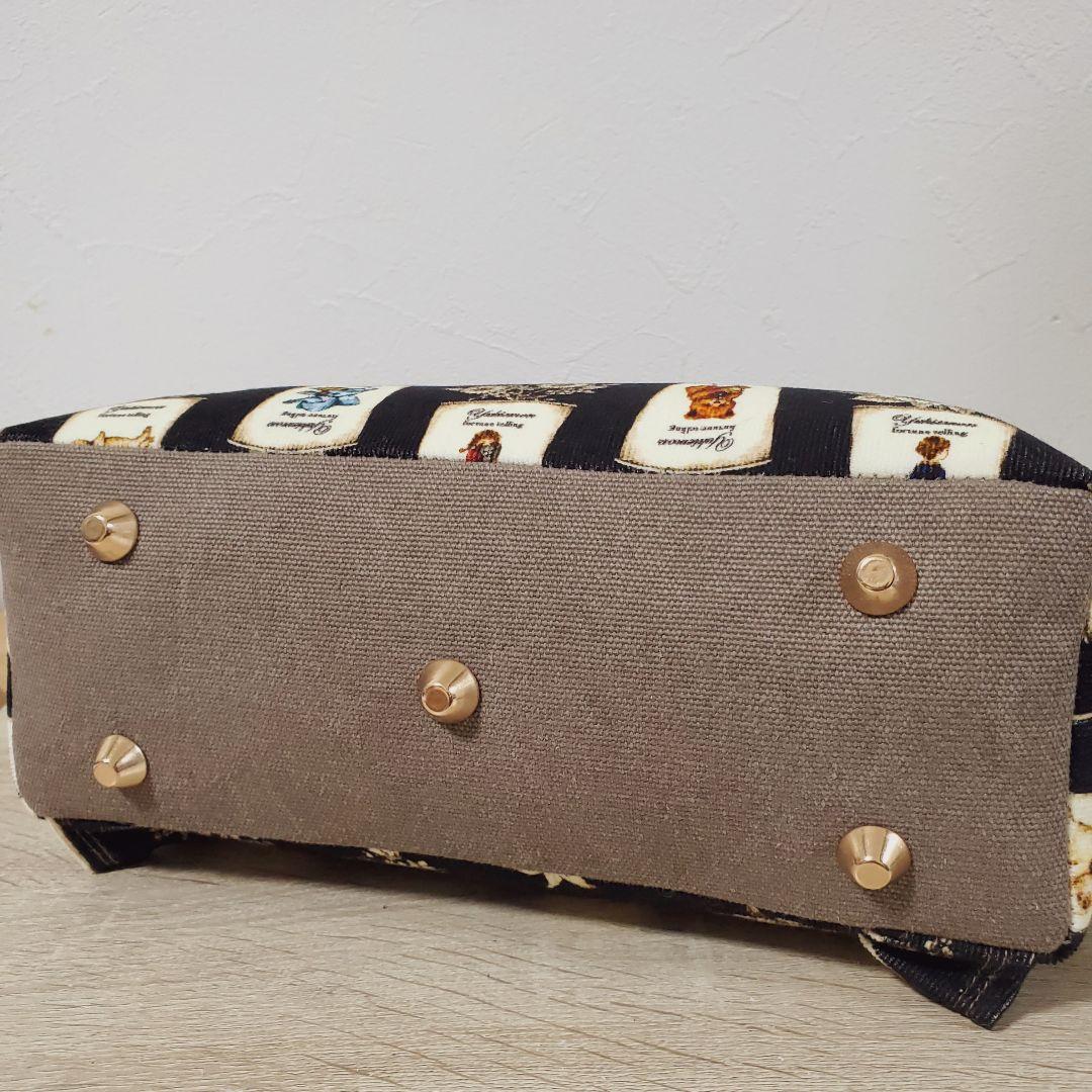 《専用》ハンドメイド 2ポケットショルダーバッグ フリルトート