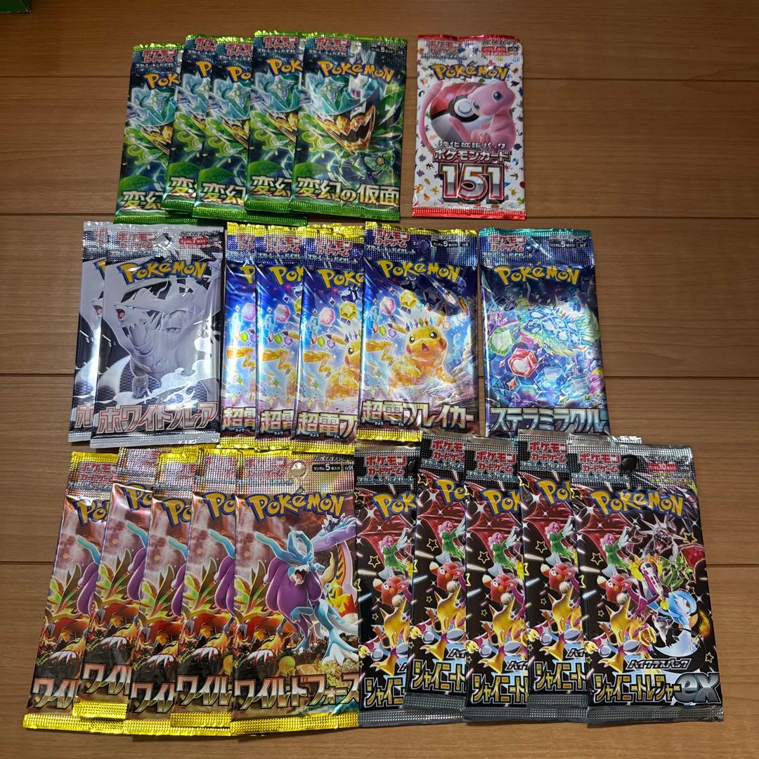 新品　ポケモンカード　色々な種類の99パック＋アクリルパネル