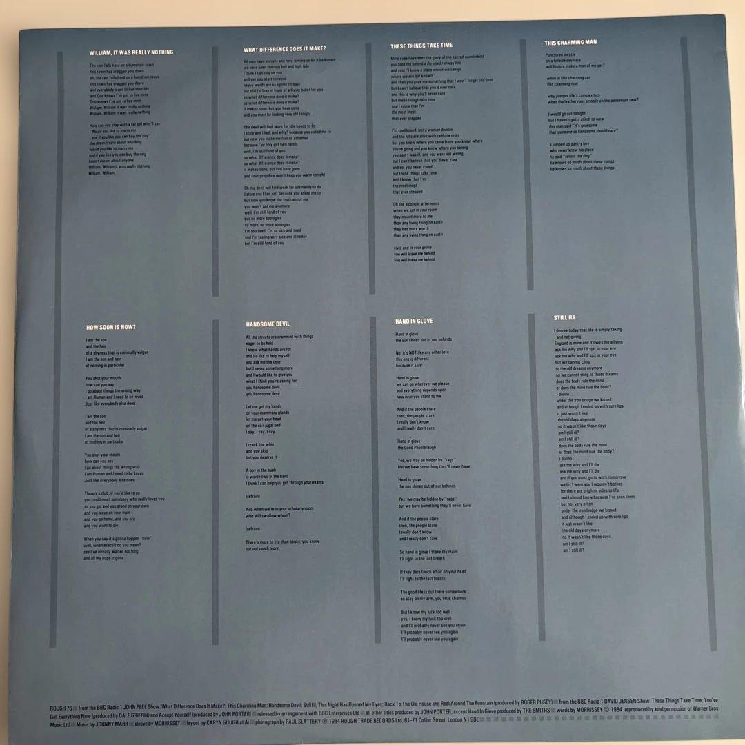 洋楽 The Smiths Hatful Of Hollow LP