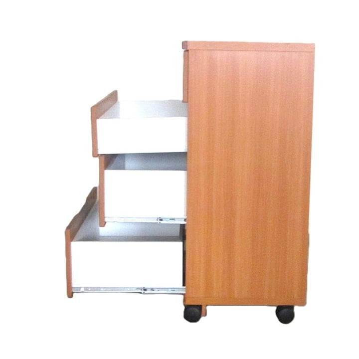 キャスター付き4段チェスト 　別注　ストッパー付