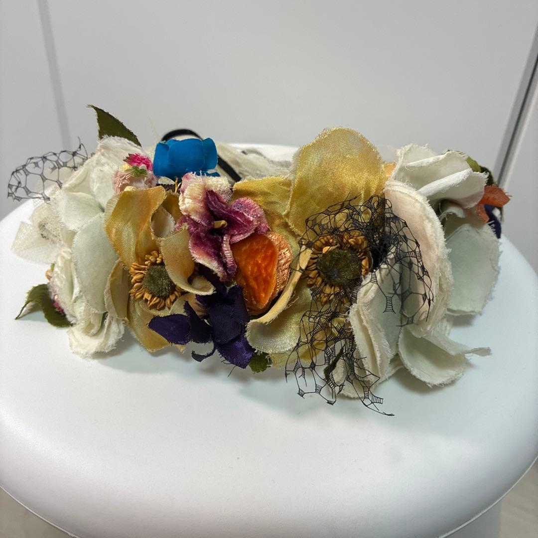 美品　HEIHEI フラワーヘッドドレス