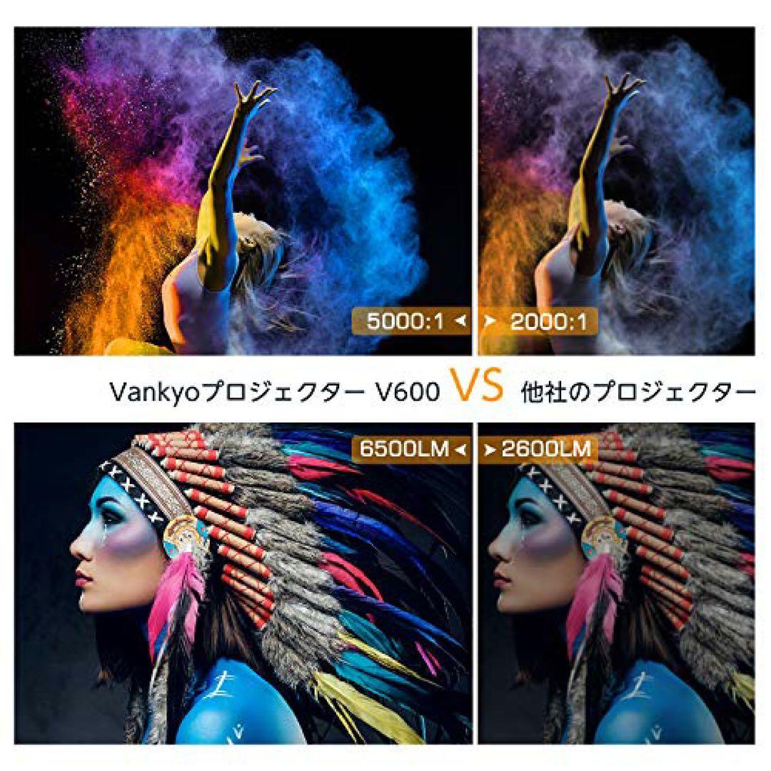 【新品未開封】 VANKYO V600 プロジェクター 1080p 6500lm