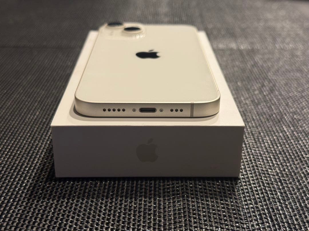 iPhone 14 128GB スターライト SIM フリー 100% バッテリ