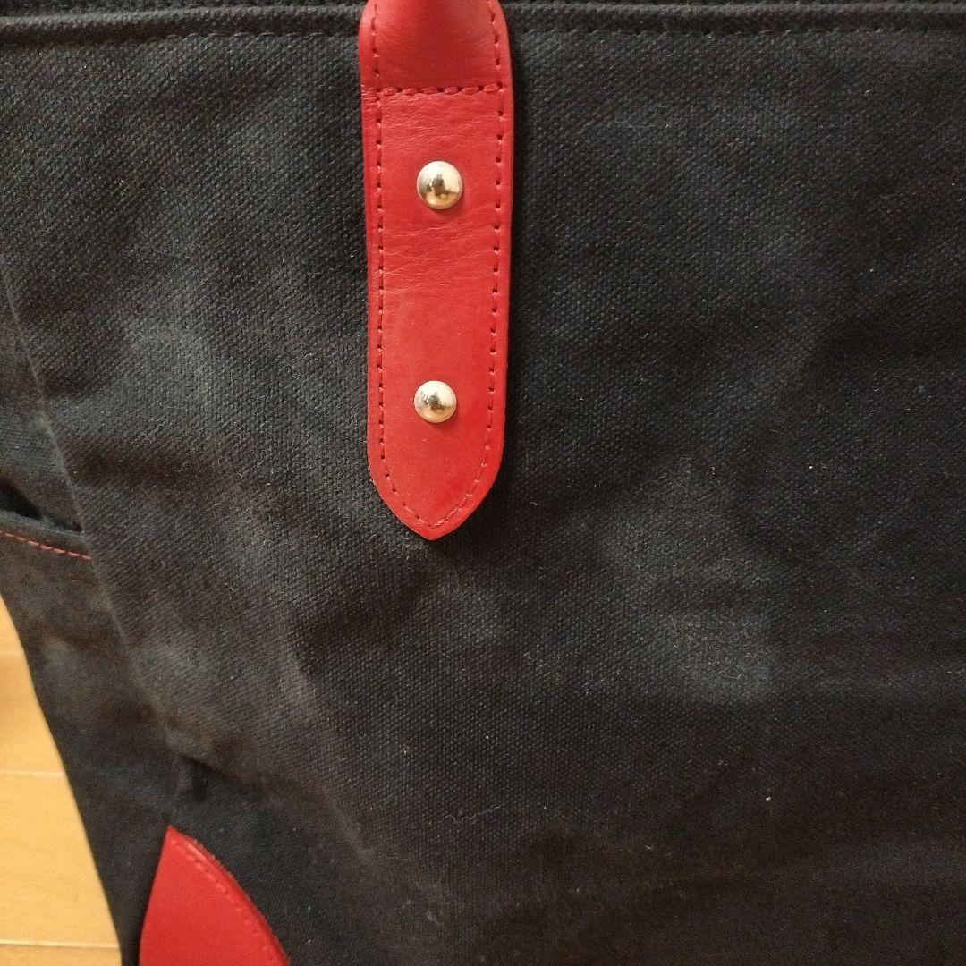 未使用品　日乃本帆布　革持ち手　ビジネスバッグ　トートバッグ