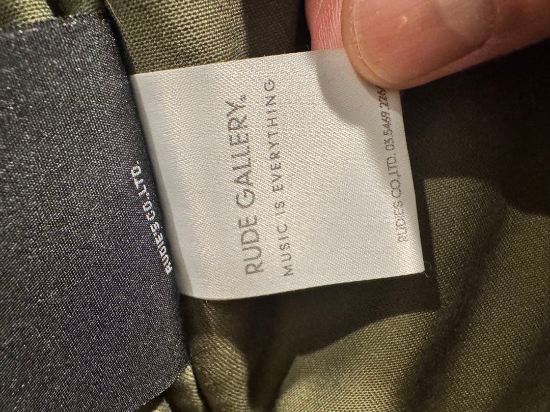 ファー付きオリーブグリーンモッズコート