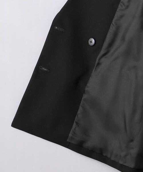 UNITED ARROWS　アウター ダブル テーラード ベスト　ブラック