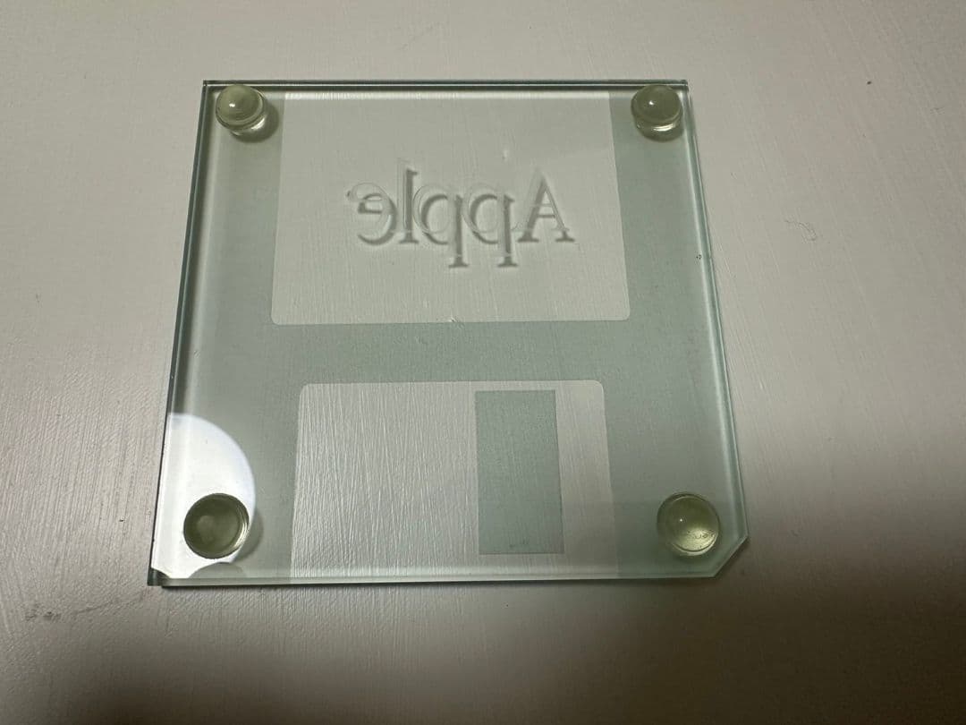 Apple ガラス フロッピー コースター ヴィンテージ