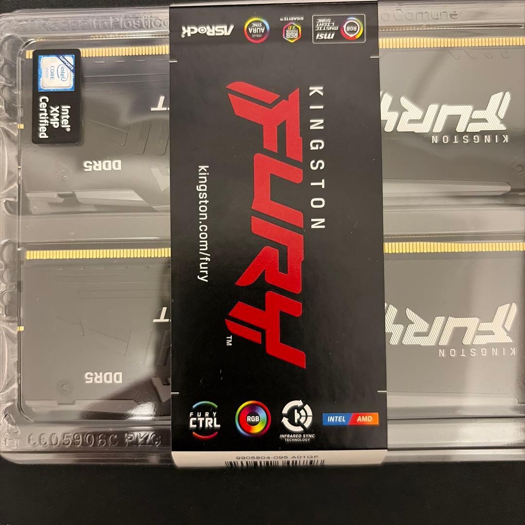 新品 キングストン DDR5-6000 CL30 64GB(32GBx2枚組)