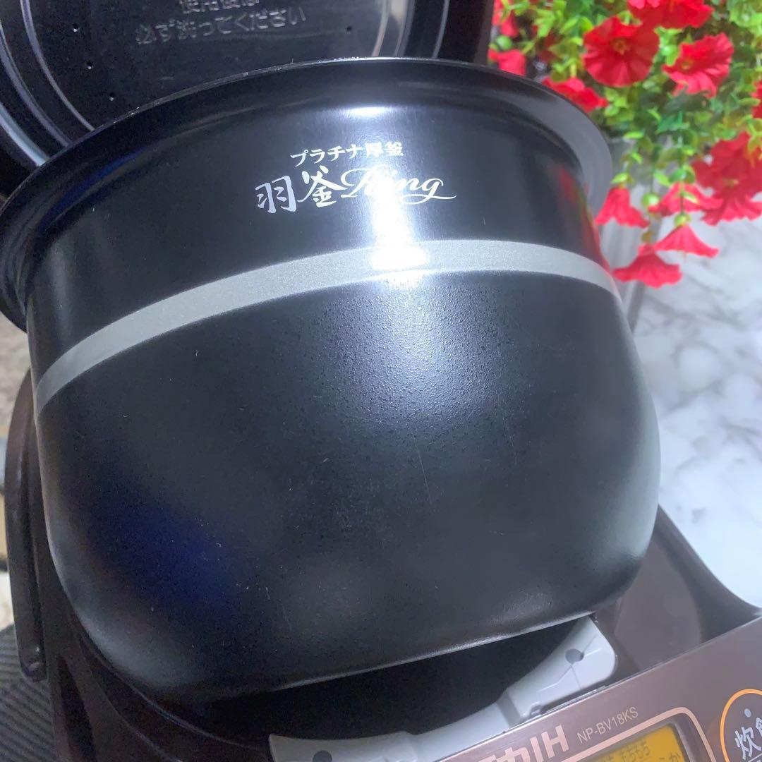 明かり■象印 圧力IH　羽釜リング圧釜　NP-BV18KS　1升炊き■