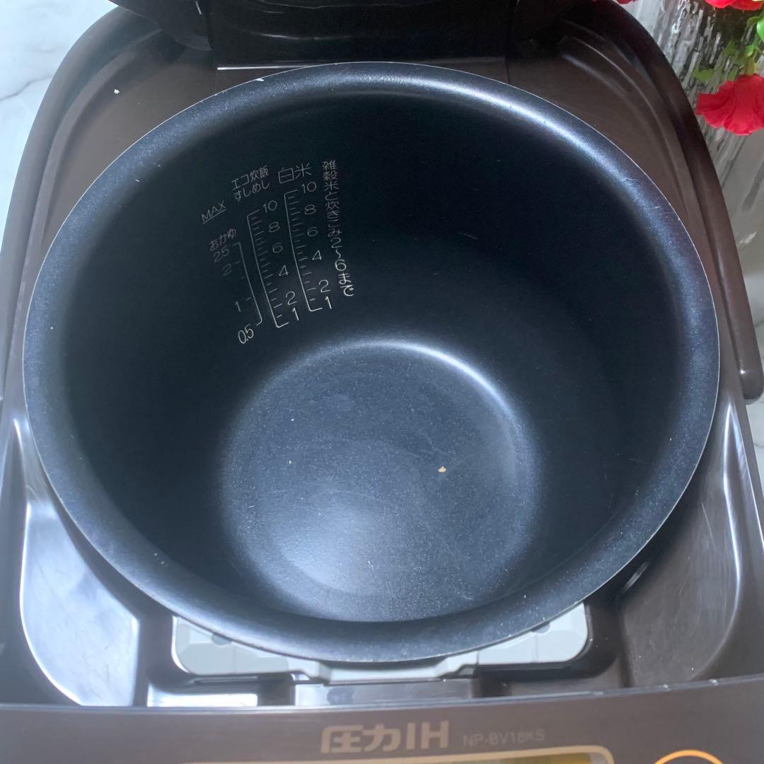 明かり■象印 圧力IH　羽釜リング圧釜　NP-BV18KS　1升炊き■