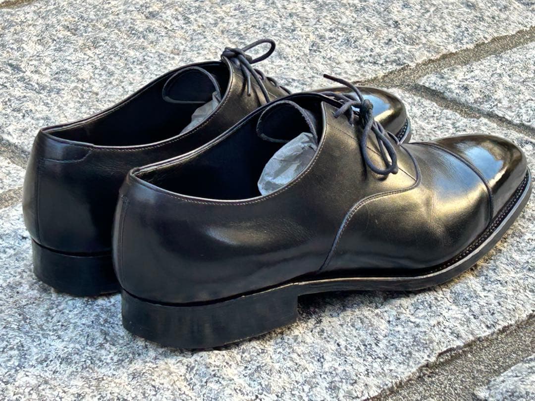 トレーディングポスト　ストレートチップ黒　UK9