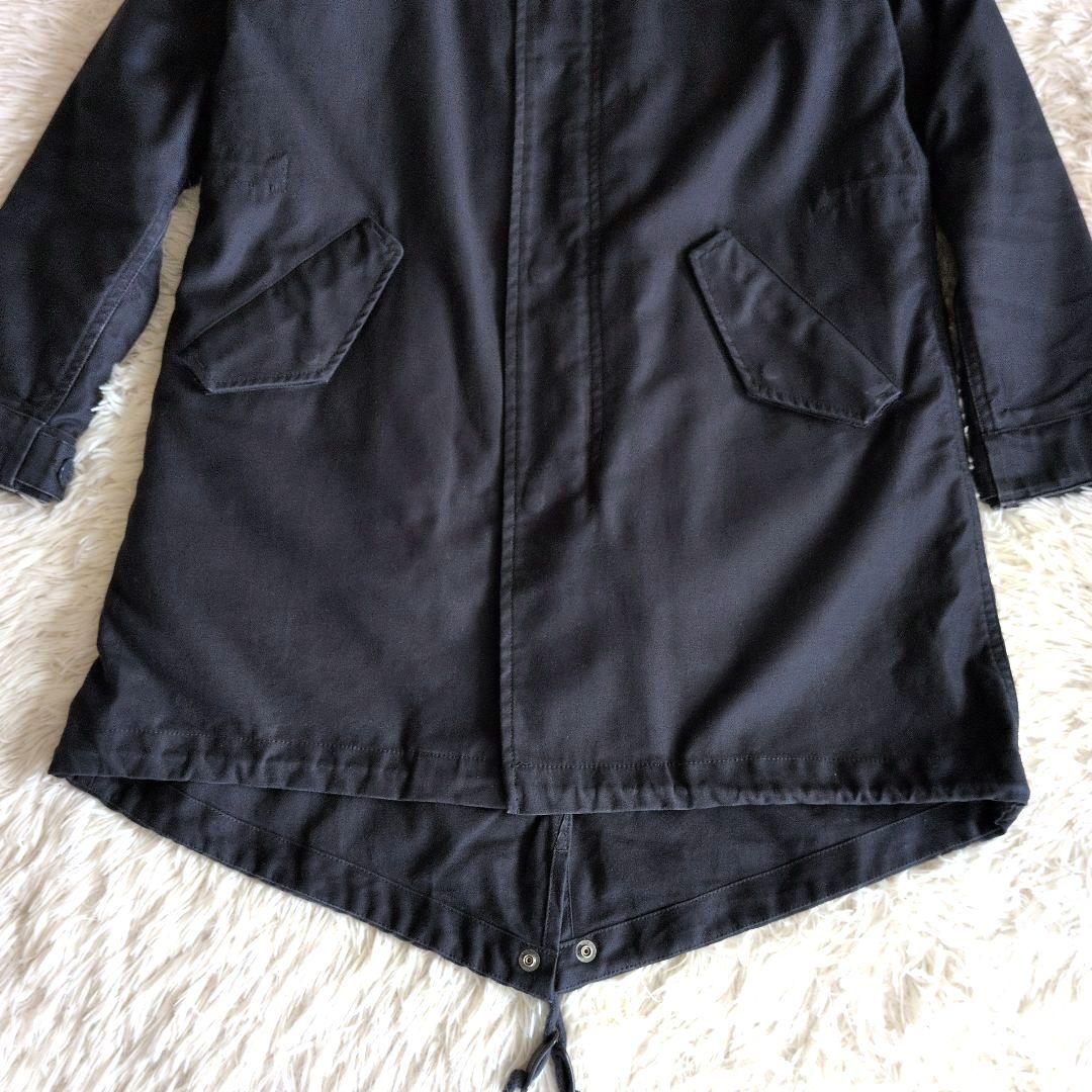 フレッドペリーモッズコートMネイビー　 月桂樹ロゴ　ロングコート