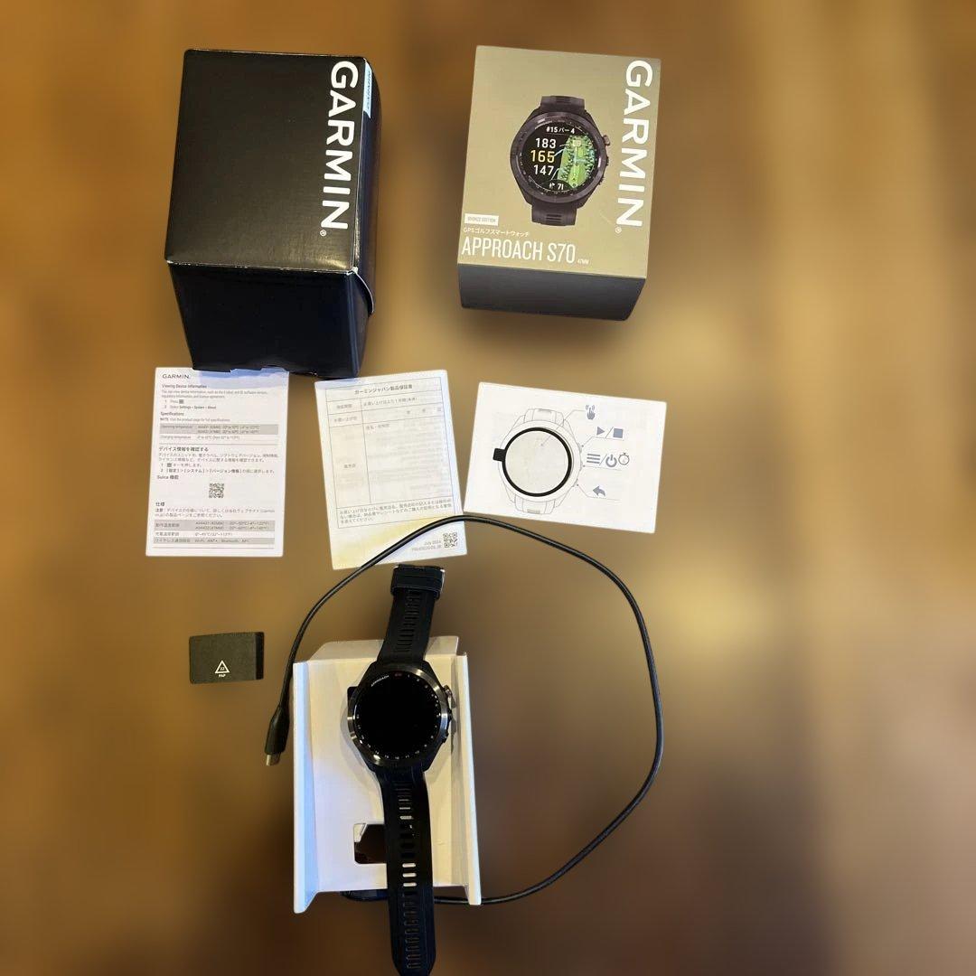 GARMIN Approach S70 GPSゴルフスマートウォッチ保証期間あり