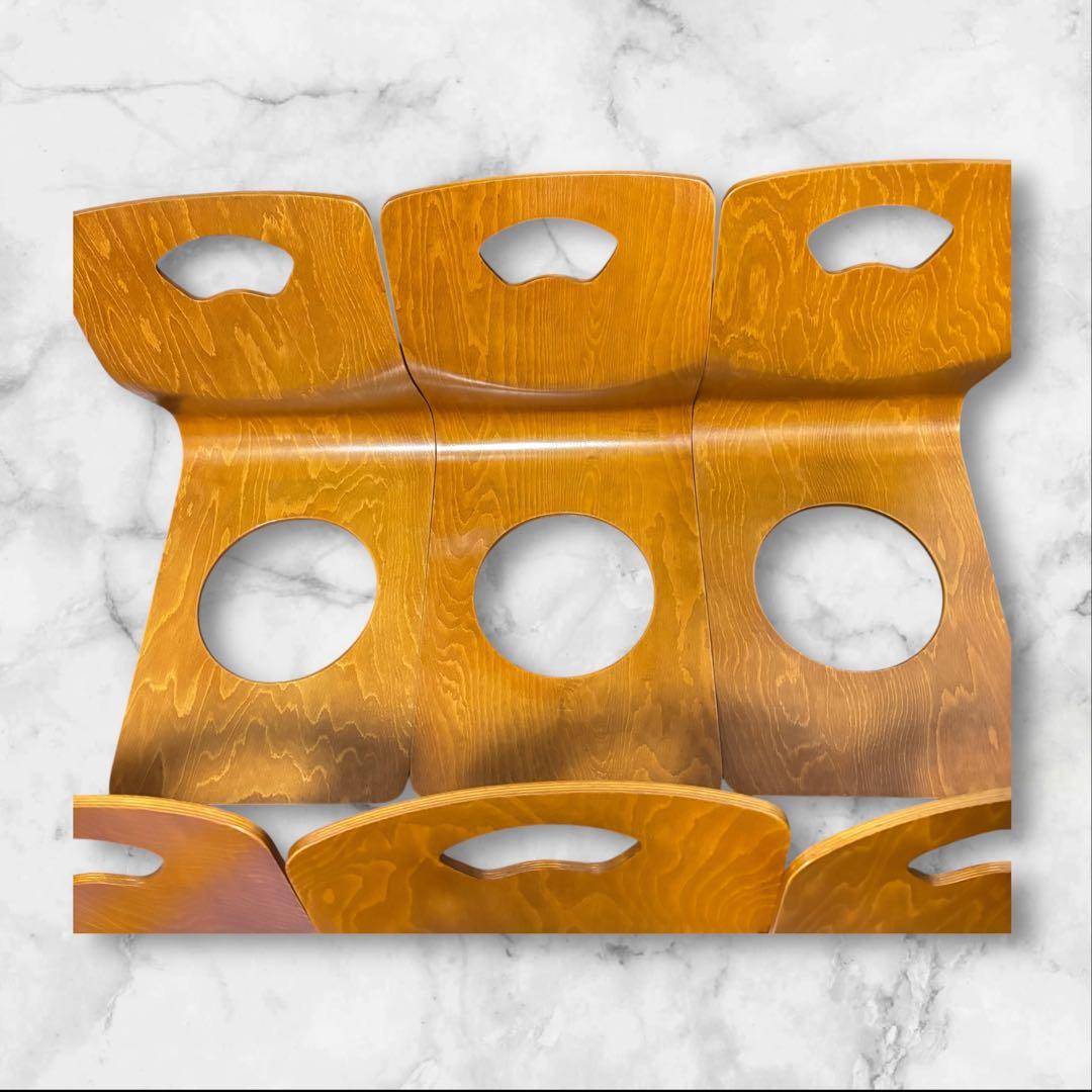 【6脚セット】　和座椅子 曲木椅子　木製 旅館 イス