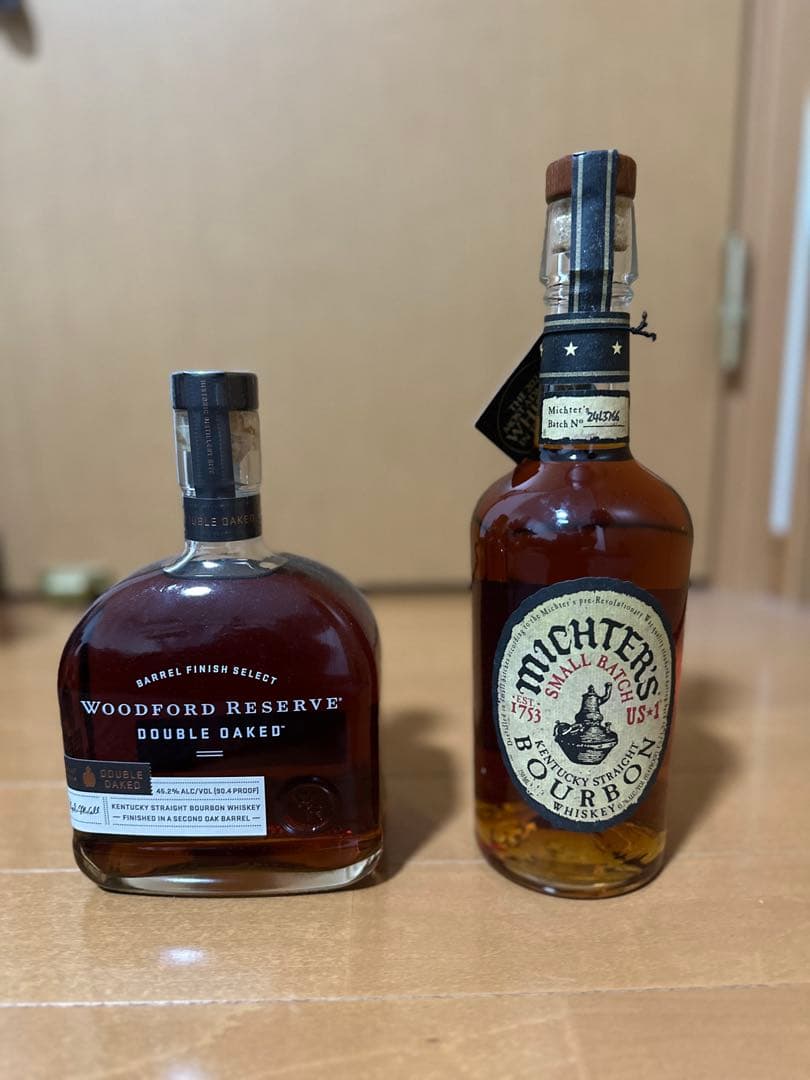未開封 ミクターズ＆ウッドフォード バーボン 2本セット 750ml