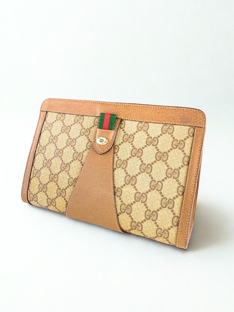 GUCCI グッチ セカンドバッグ シェリーラインクラッチバッグ GGオールド