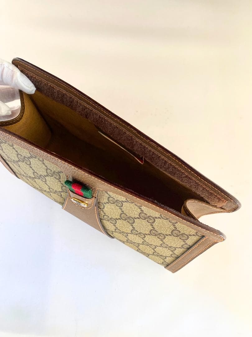 GUCCI グッチ セカンドバッグ シェリーラインクラッチバッグ GGオールド