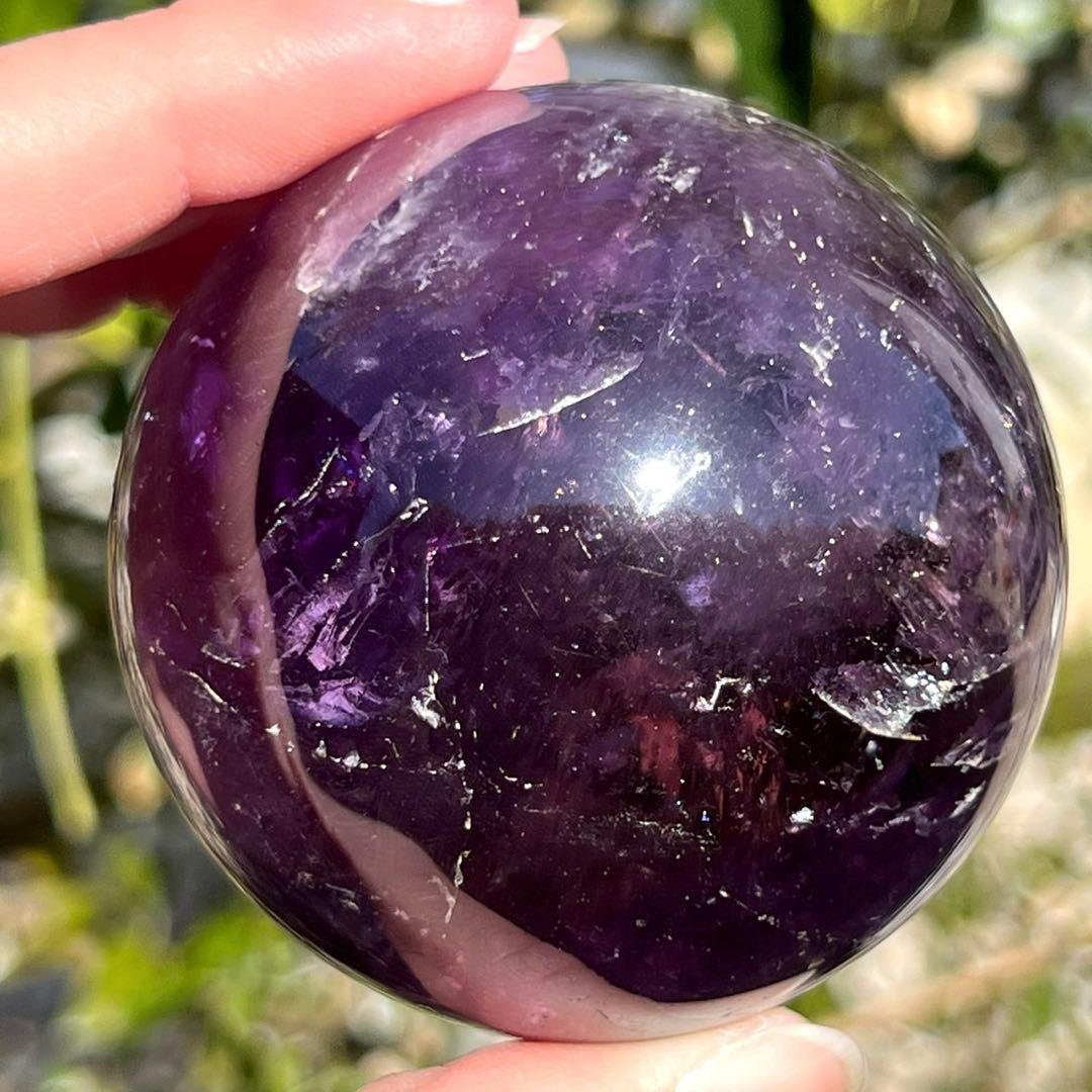 ✳️超希少 大玉✨混合パワースフィア✨レインボー アメトリン 丸玉 天然石 原石