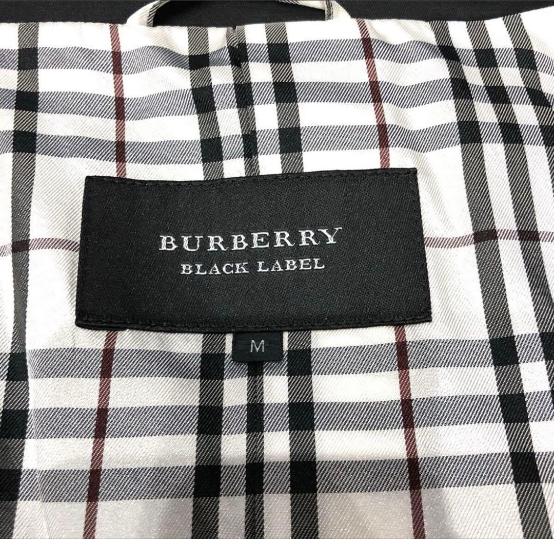 ノバチェックBURBERRY BLACK LABEL テーラードジャケット 黒